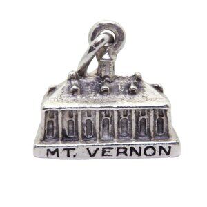 Vintage Sterling Silver Bates & Klinke Mt. Vernon Souvenir Charm
